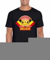 Zwart belgie supporter kampioen shirt heren trend