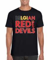 Zwart belgium red devils supporter shirt heren trend