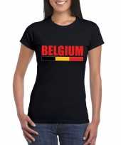 Zwart belgium supporter shirt dames trend