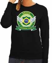 Zwart brazil drinking team sweater dames trend