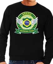 Zwart brazil drinking team sweater heren trend