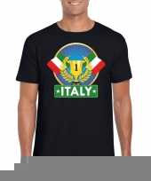 Zwart italie supporter kampioen shirt heren trend