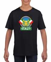 Zwart italie supporter kampioen shirt kinderen trend