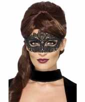 Zwart kanten oogmasker voor dames trend