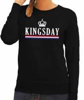 Zwart kingsday en hollandse vlag sweater dames trend