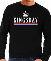 Zwart kingsday sweater voor heren trend