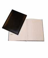 Zwart receptiealbum gastenboek 48 paginas 205 x 260 mm trend