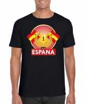 Zwart spanje supporter kampioen shirt heren trend